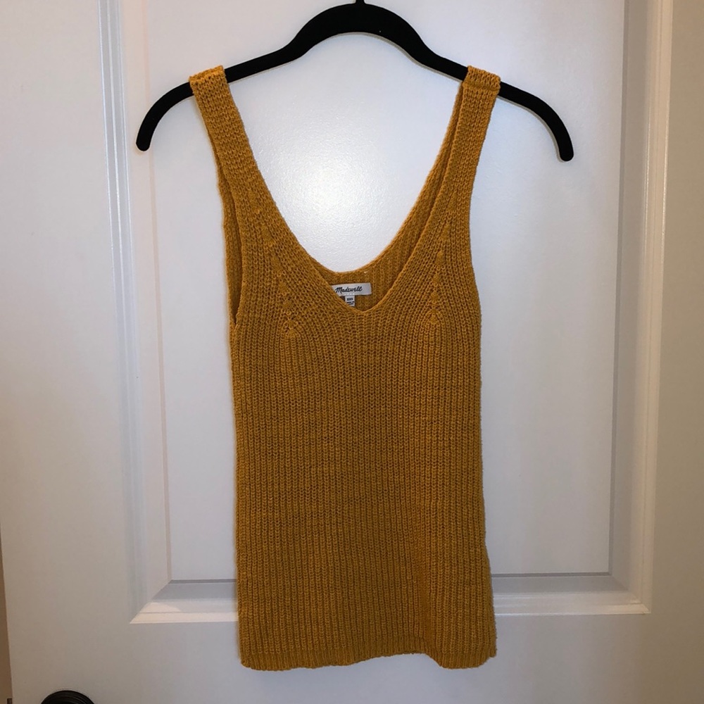 Madewell Mustard Sweater Tank